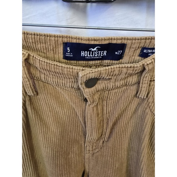 Hollister Size 5 Ultra High-rise Y2K Mom Pant 100% Cotton Corduroy 27 - Picture 10 of 15